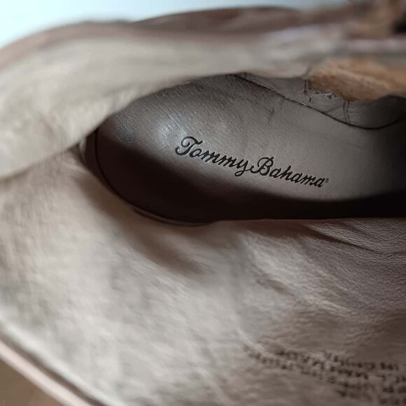 Tommy Bahama Casual Footwear Leather Ankle Boots Block Heel - Picture 7 of 7